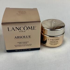 New in Box! Lancome Absolue Soft Cream With Grand Rose Extracts  15ml / 0.5oz